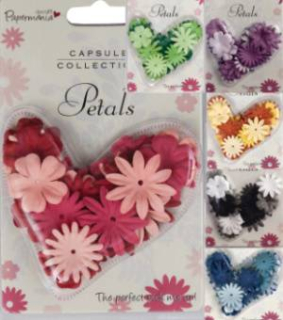 Kytky na scrapbooking 30ks modré